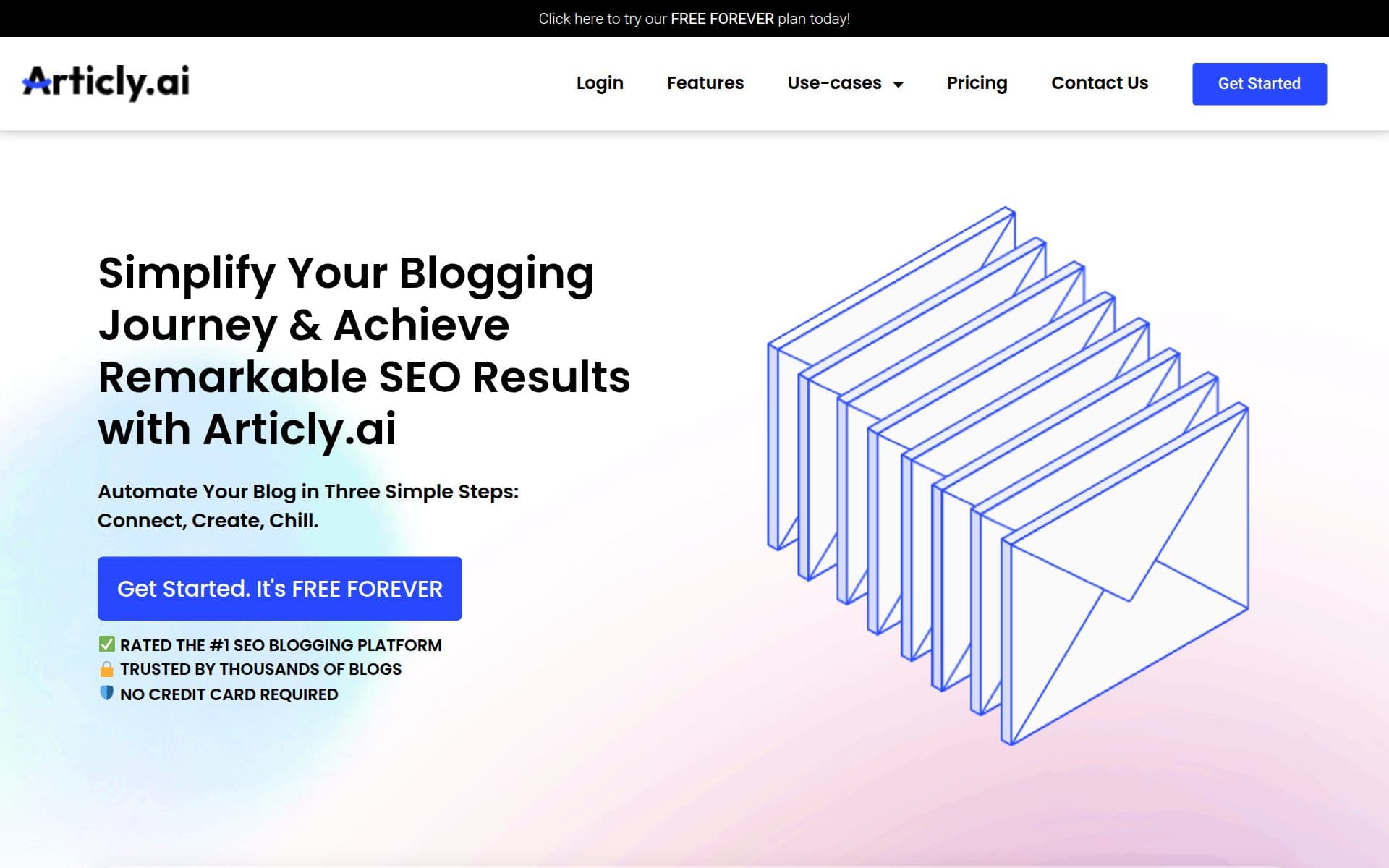 Articly homepage — AI SEO blog automation